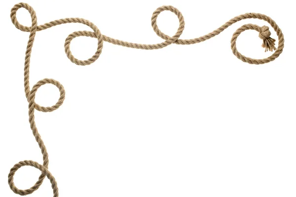 Corde ondulée avec noeud — Photo de stock