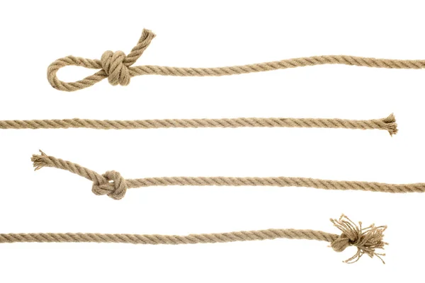 Ropes with knots — Stock Photo