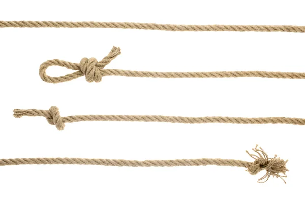 Cordes avec nœuds — Photo de stock