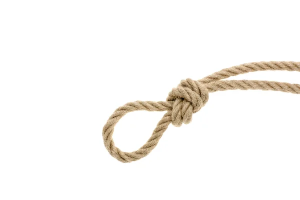 Морська мотузка з вузлом — стокове фото