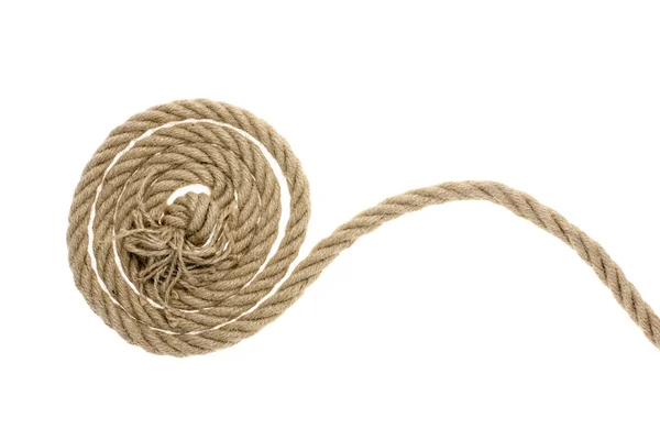 Rough rope with knot — Stock Photo