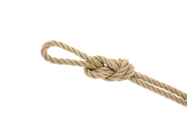 Nautical rope with knot — Stock Photo