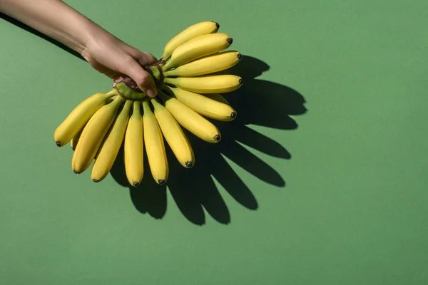 Bananas na mão — Fotografia de Stock