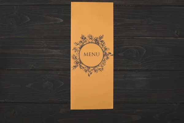 Restaurant menu — Stock Photo