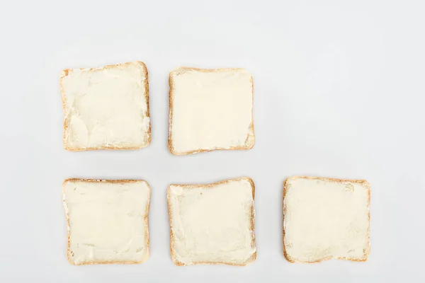 Toasts with butter — Stock Photo