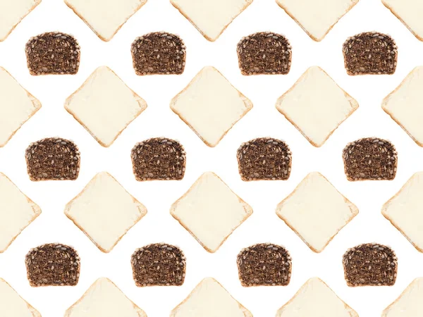 Bread slices pattern — Stock Photo