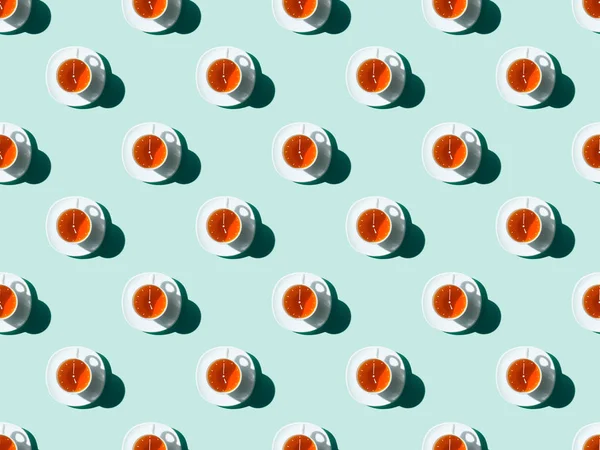 Tea time pattern — Stock Photo