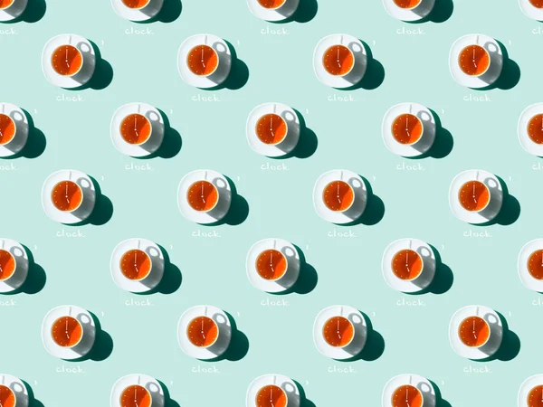 Tea time pattern — Stock Photo