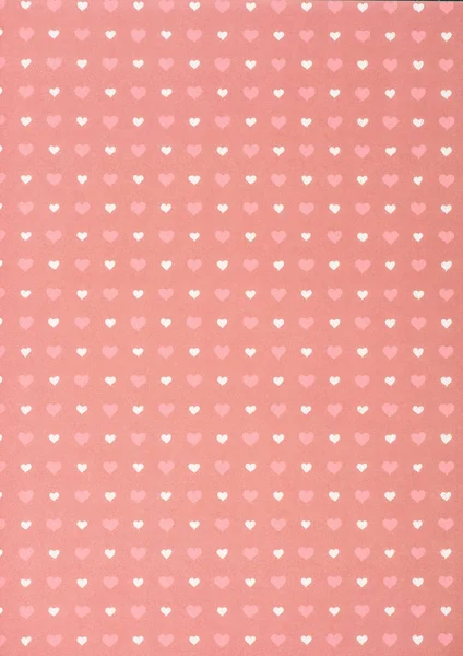 Набор розовых и белых сердец на розовый — стоковое фото