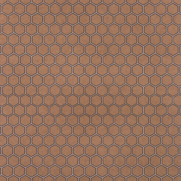 Conception de l'emballage brun avec hexagones — Photo de stock