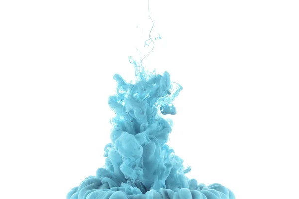 Blue paint splash isolated on white — Stock Photo