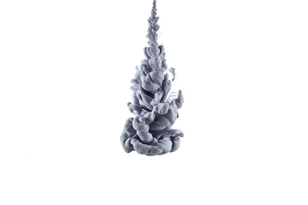 Splash of grey paint, isolated on white — стоковое фото
