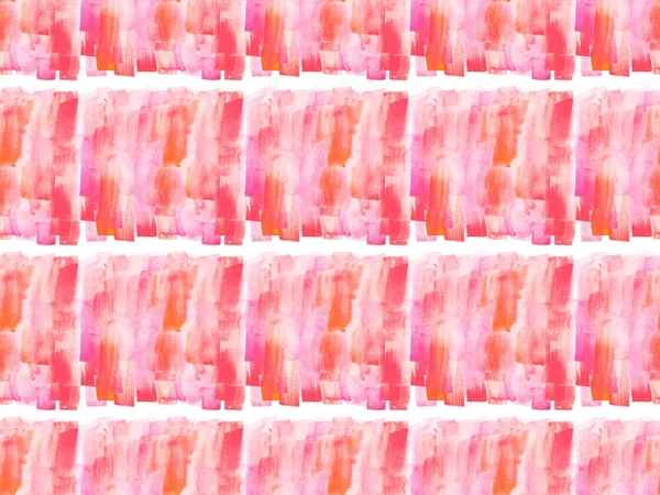 Patrón sin costuras con manchas de pintura de acuarela rosa, aislado en blanco - foto de stock