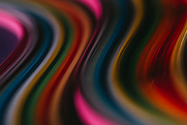 Gros plan des courbes de papier de piquants colorés — Photo de stock
