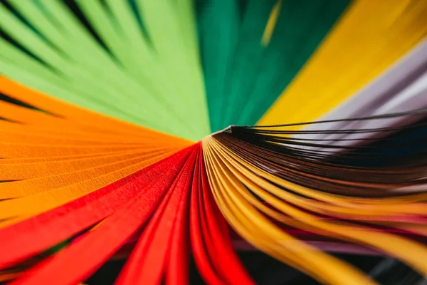 Papel listrado quilling brilhante colorido — Fotografia de Stock