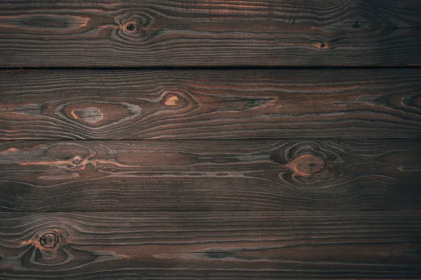 Top view of dark wooden planks, wooden background — Stock Photo