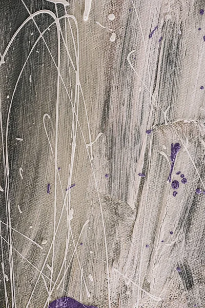 Abstract grey texture with oil paint splatters — Stock Photo