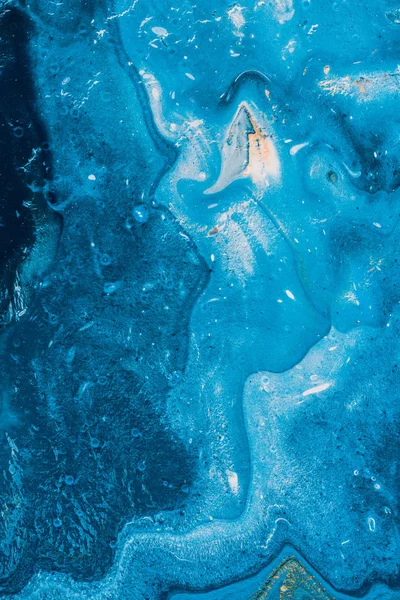 Абстрактна текстура з синьою олійною фарбою — стокове фото