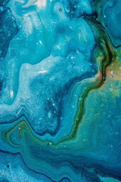 Close-up de fundo azul criativo com pintura artística — Fotografia de Stock