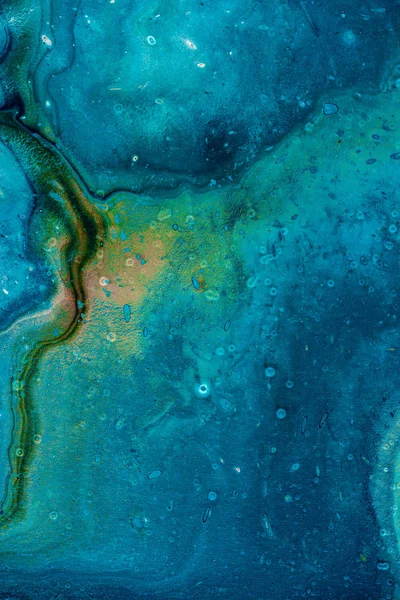 Fondo abstracto con pintura acrílica azul — Stock Photo