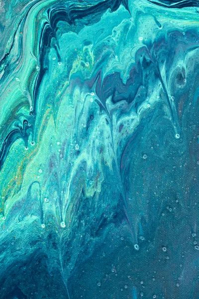 Abstract blue texture with acrylic paint — Stock Photo