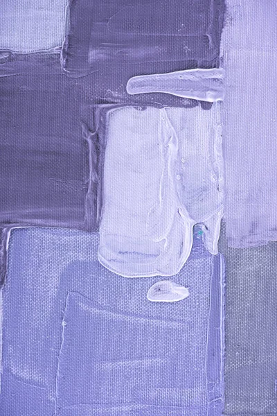 Purple brush strokes on abstract oil painting — Stock Photo