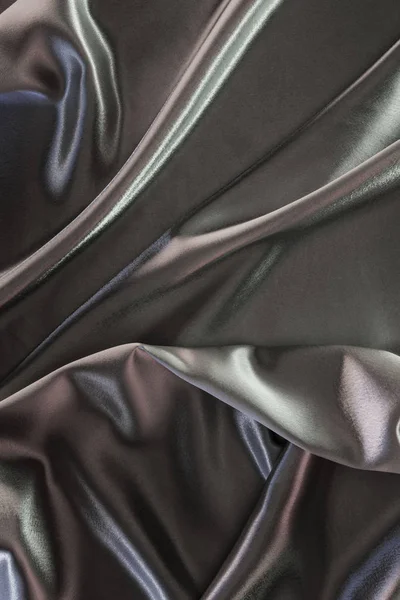 Fundo de tecido de seda elegante verde e prata — Fotografia de Stock