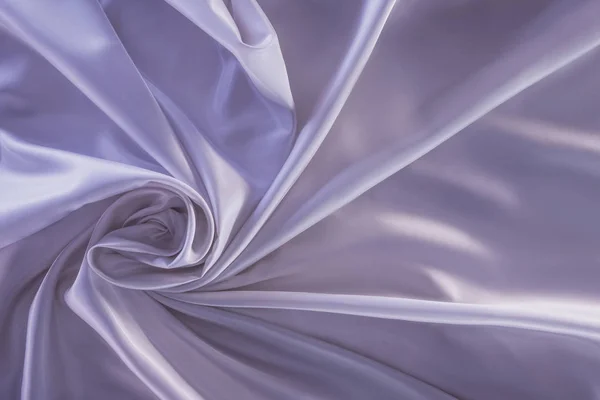 Arrugado violeta brillante seda tela fondo — Stock Photo