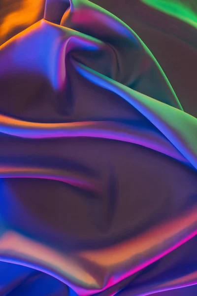 Farbig glänzenden Satin Stoff Hintergrund — Stockfoto