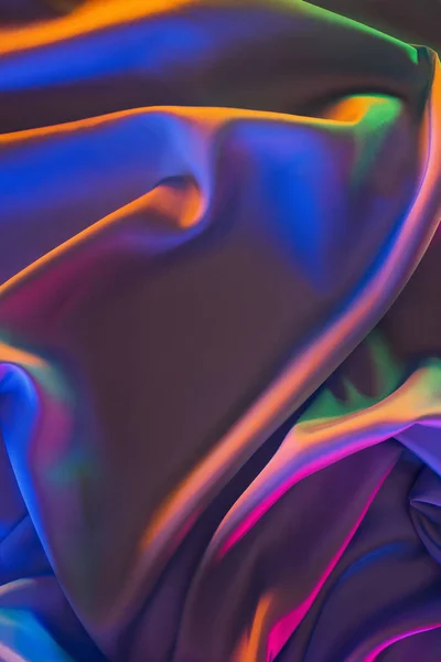 Fond de tissu de soie brillant bleu et rose — Stock Photo