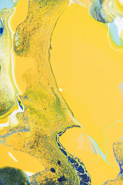 Design abstrait avec fond acrylique jaune — Photo de stock