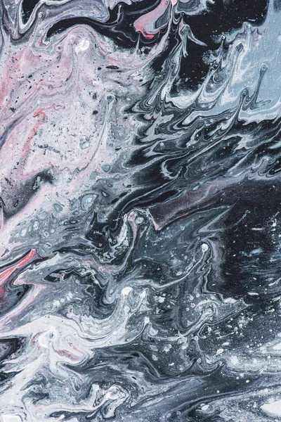 Абстрактная текстура с серой и белой акриловой краской — стоковое фото