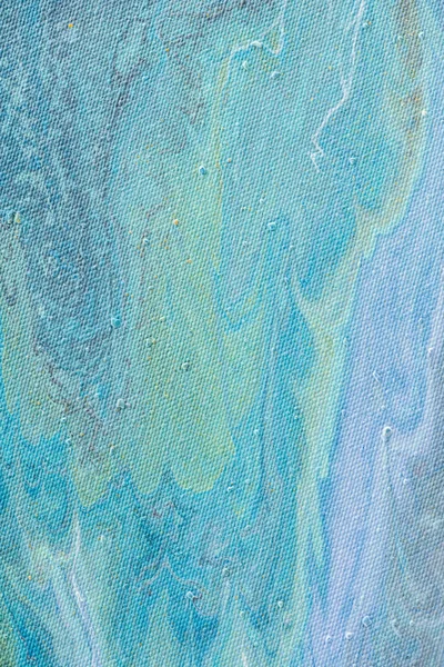 Close up of abstract background with light blue acrylic paint — Stock Photo