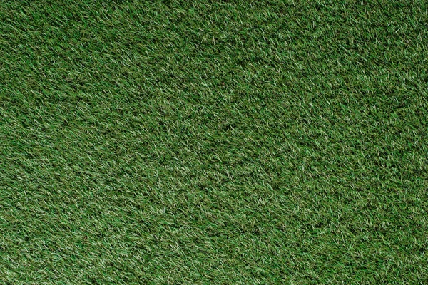 Vue du dessus du champ avec herbe verte — Photo de stock