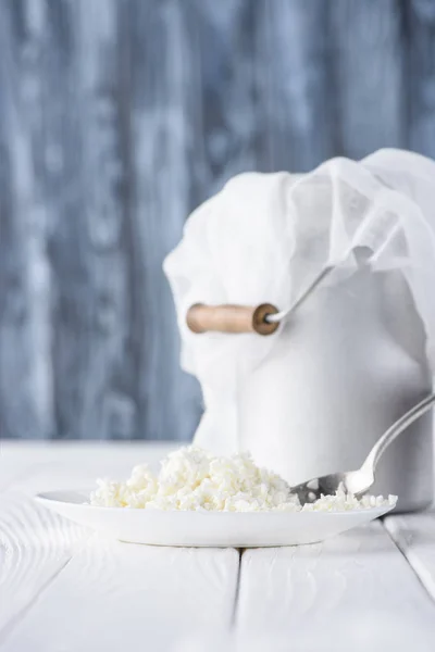 Cottage cheese — Stock Photo