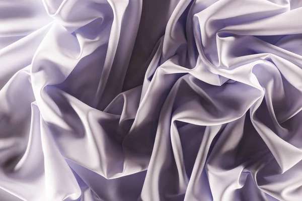 Full frame of folded elegant purple silk fabric as background — Stock Photo