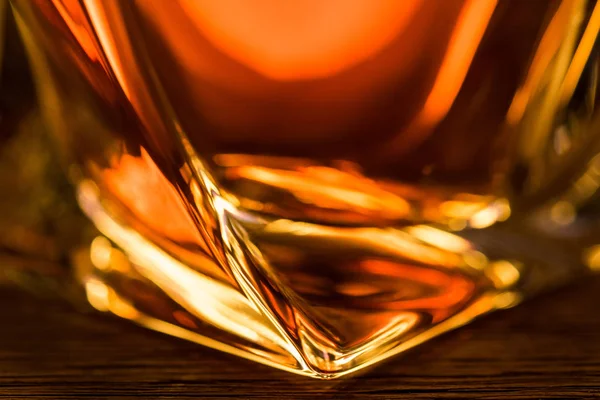 Close up view of brandy in glass — Stock Photo