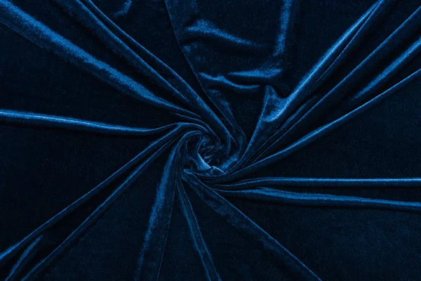 Vue de dessus de tissu de velours texturé froissé — Photo de stock