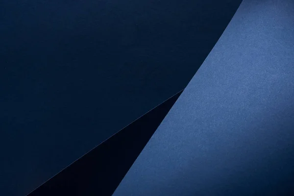 Top view of curved blue paper background — Stock Photo