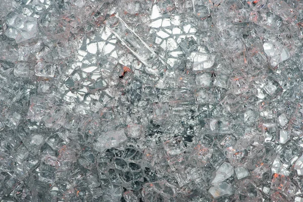 Vista dall'alto di astratto vetro argento sfondo strutturato — Foto stock