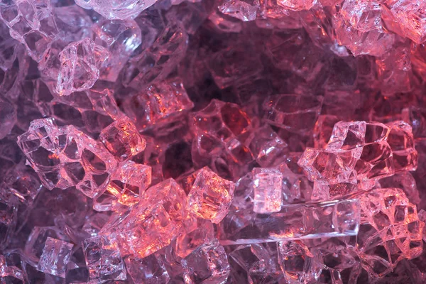 Draufsicht auf abstraktes rotes Glas mit strukturiertem Hintergrund — Stockfoto
