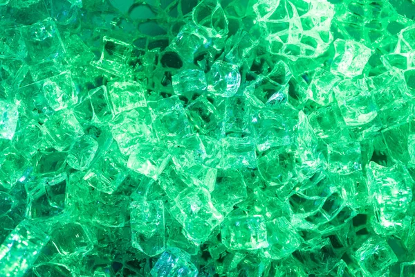 Vista superior del fondo abstracto con textura de hielo verde - foto de stock