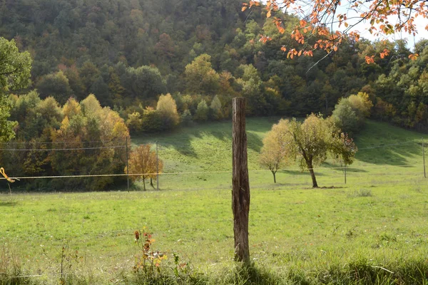 Herbstlandschaft in den Marken - Italien — Stockfoto