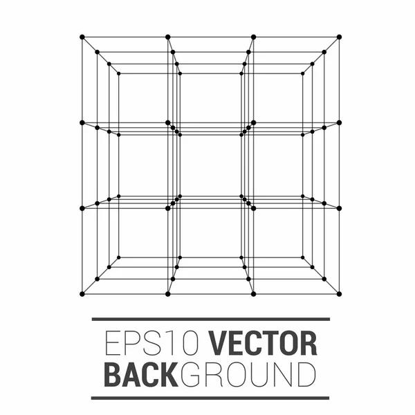Cubo icono vector — Vector de stock