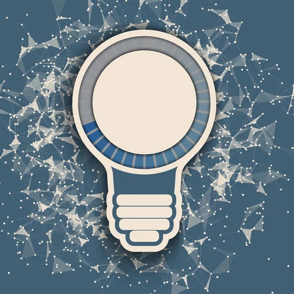 Ampoule avec barre de progression — Image vectorielle