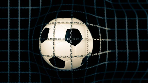 Ilustración 3D balón de fútbol — Foto de Stock