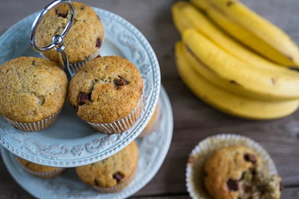 Gesunde Bananenmuffins — Stockfoto