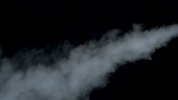 Jet de vapeur sur noir — Video