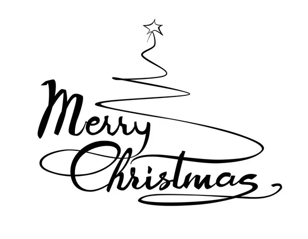 Joyeux Noël texte calligraphique — Image vectorielle