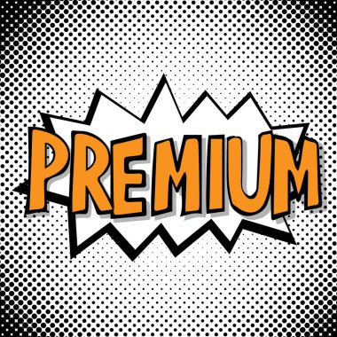 Komik balon - Premium metin